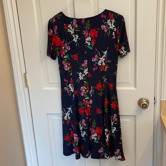 Roz &Ali floral jersey dress size S - Picture 2 of 5